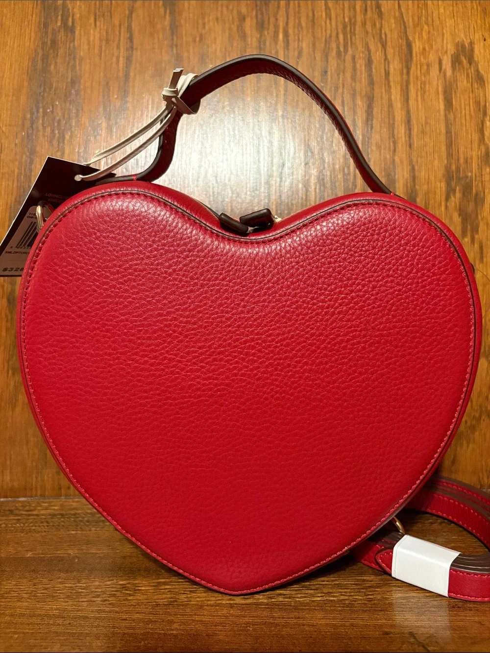 NWT-Radley London-My Love-Small Heart Zip Top Crossbody Bag-$328
